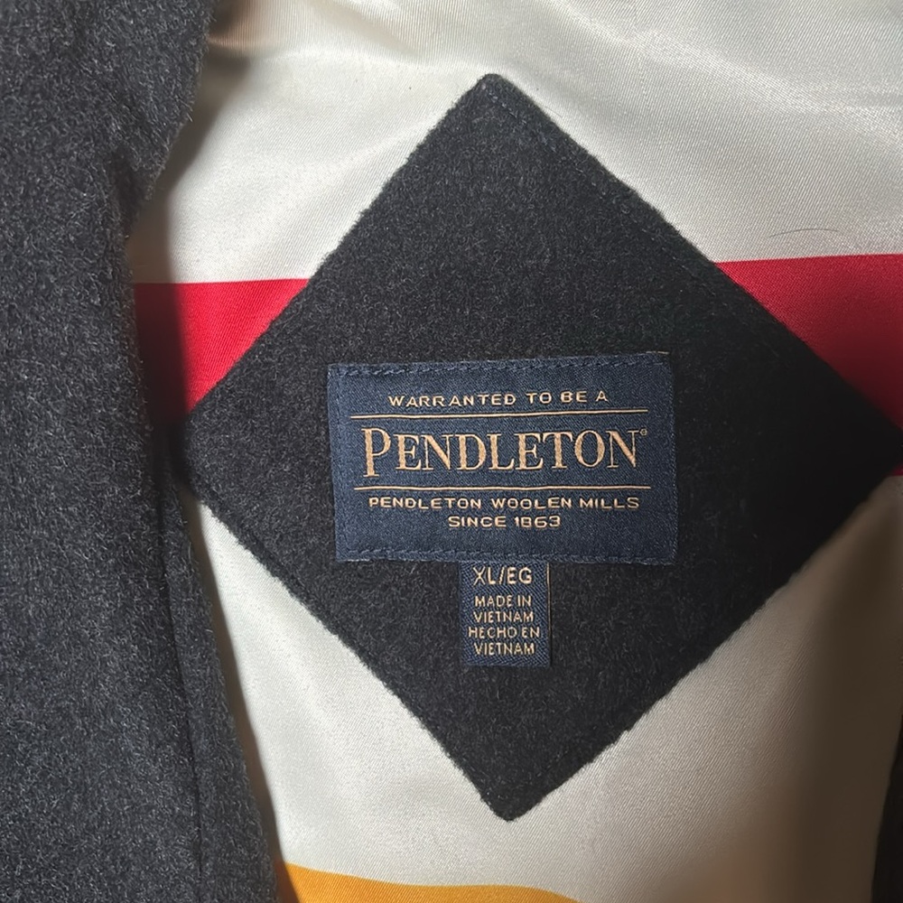 Pendleton Gray Wool Car Coat - image 2
